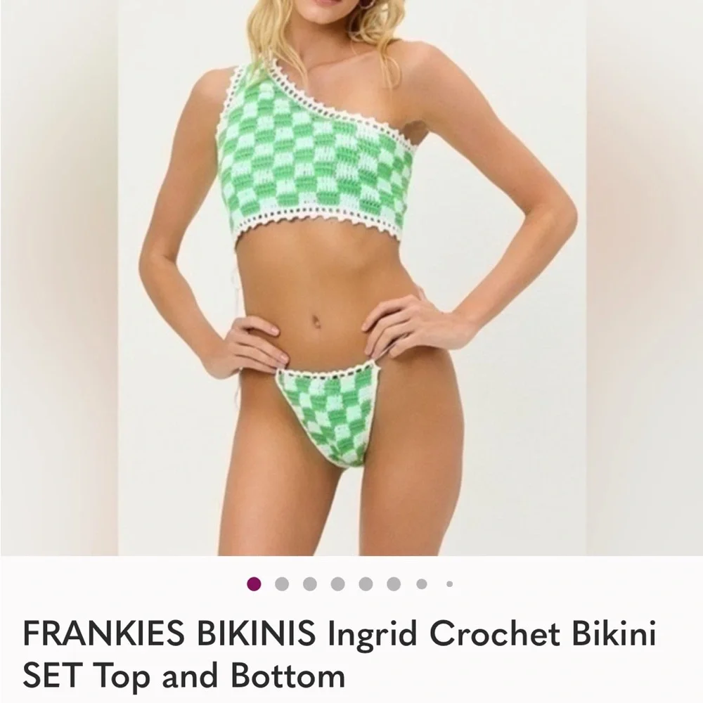 FRANKIES BIKINIS Ingrid Crochet Bikini Bottom MEDIUM
